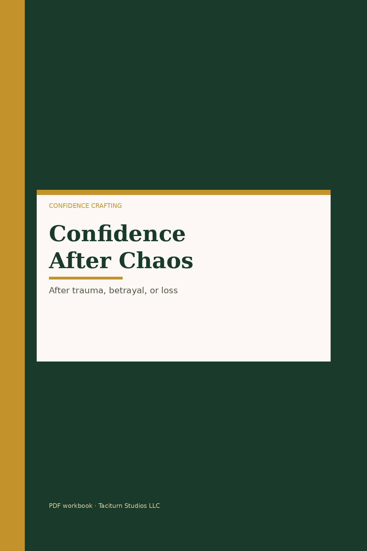 Confidence After Chaos